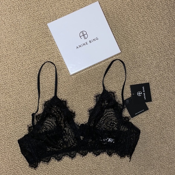 BRAND NEW Anine Bing Lace Bra / Bralette with trim - Picture 8 of 8